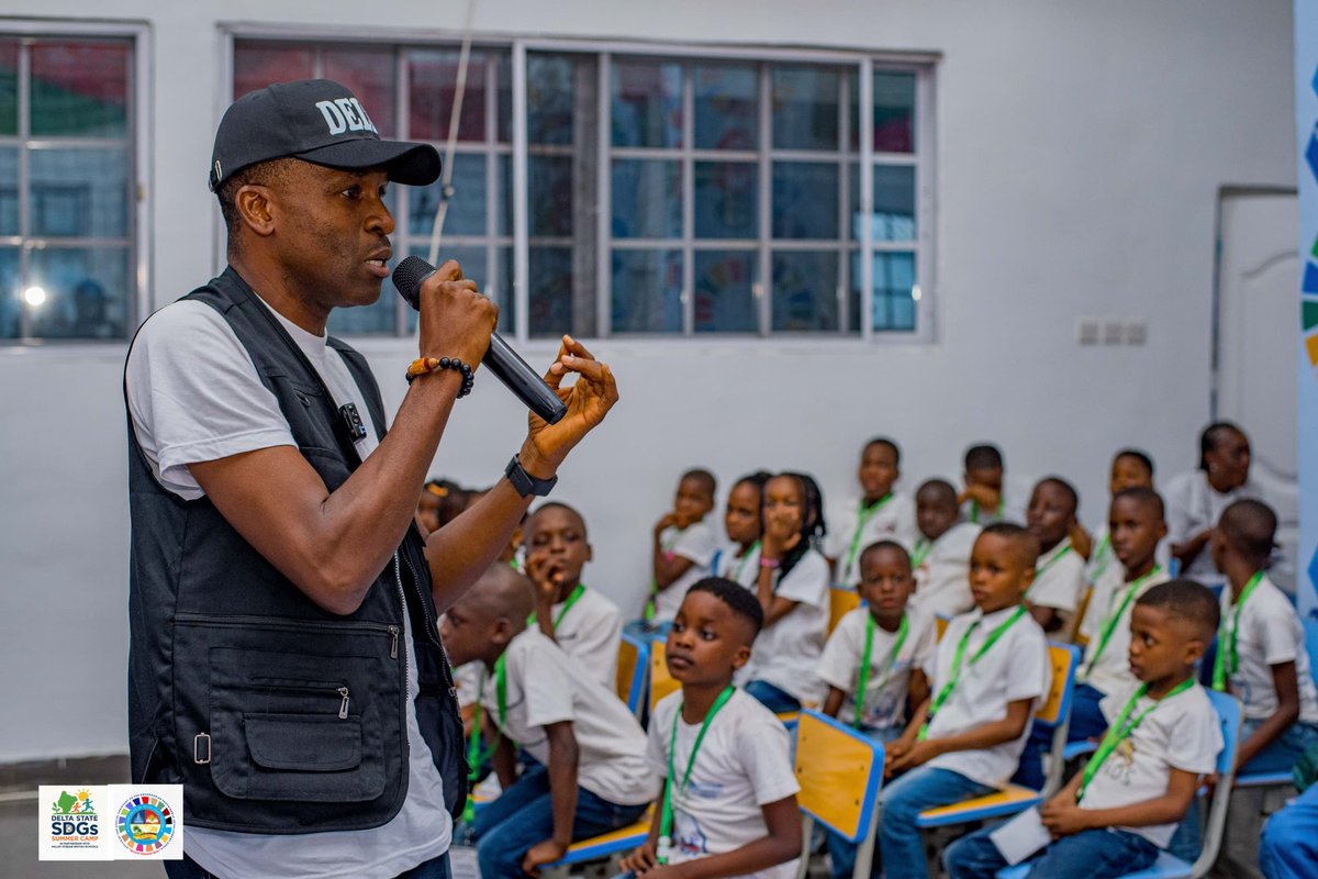 This time last Monday, we opened the #DeltaStateSDGsSummerCamp2025! Kids from all 3 senatorial districts came with dreams, curiosity &amp; hope. We learned, laughed &amp; proved that with the right tools, youth can change everything.  #IamDeeVoice  #TogetherWeDoMORE #DeltaGoalkeepers