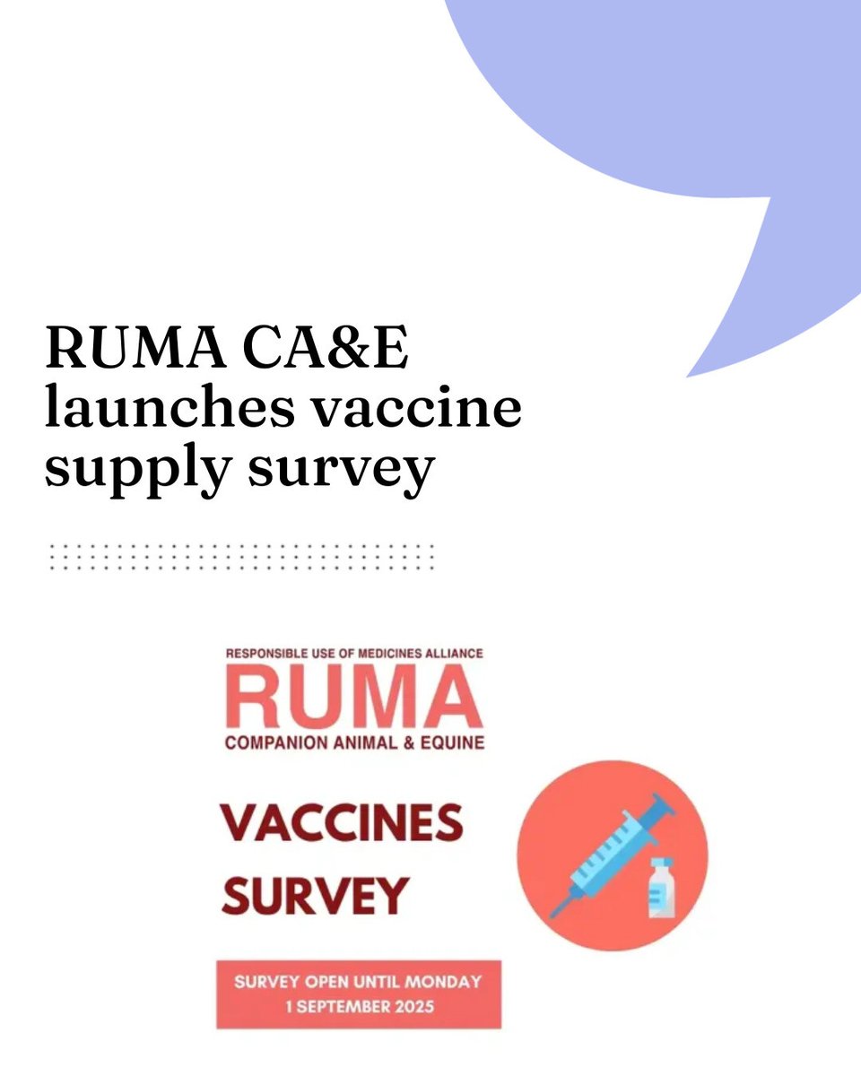 RUMA CA&amp;#038;E launches vaccine supply survey

 vettimes.com/news/vet-nursi…