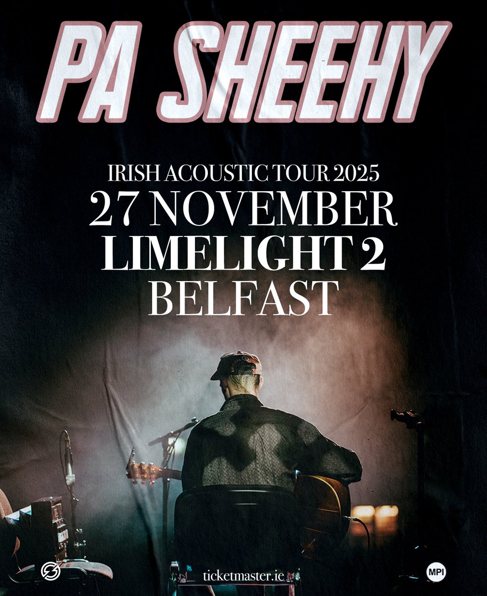Irish singer-songwriter <a href="/pasheehy/">Pa Sheehy</a> has just announced his Irish acoustic tour will stop at The Limelight on Thursday 27th November! 🎤🎶

WIN TICKETS ✨ Like, Share &amp; Tag your +1

Tickets on sale Friday 9am from Ticketmaster.