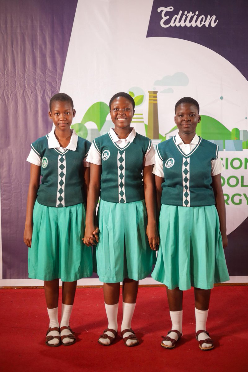 Contestants from Ola Girls' Secondary School.
 #ECSHSREChallenge