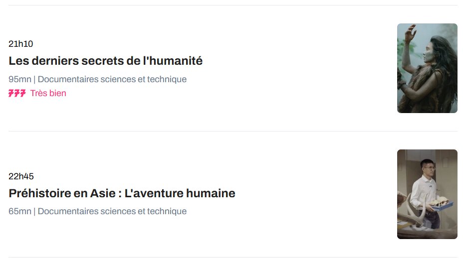 abalzeau's tweet photo. Soirée préhistoire le 12 août sur France 2
//www.france.tv/documentaires/documentaires-science/5836920-les-derniers-secrets-de-l-humanite.html https://t.co/DACGzcx7LI