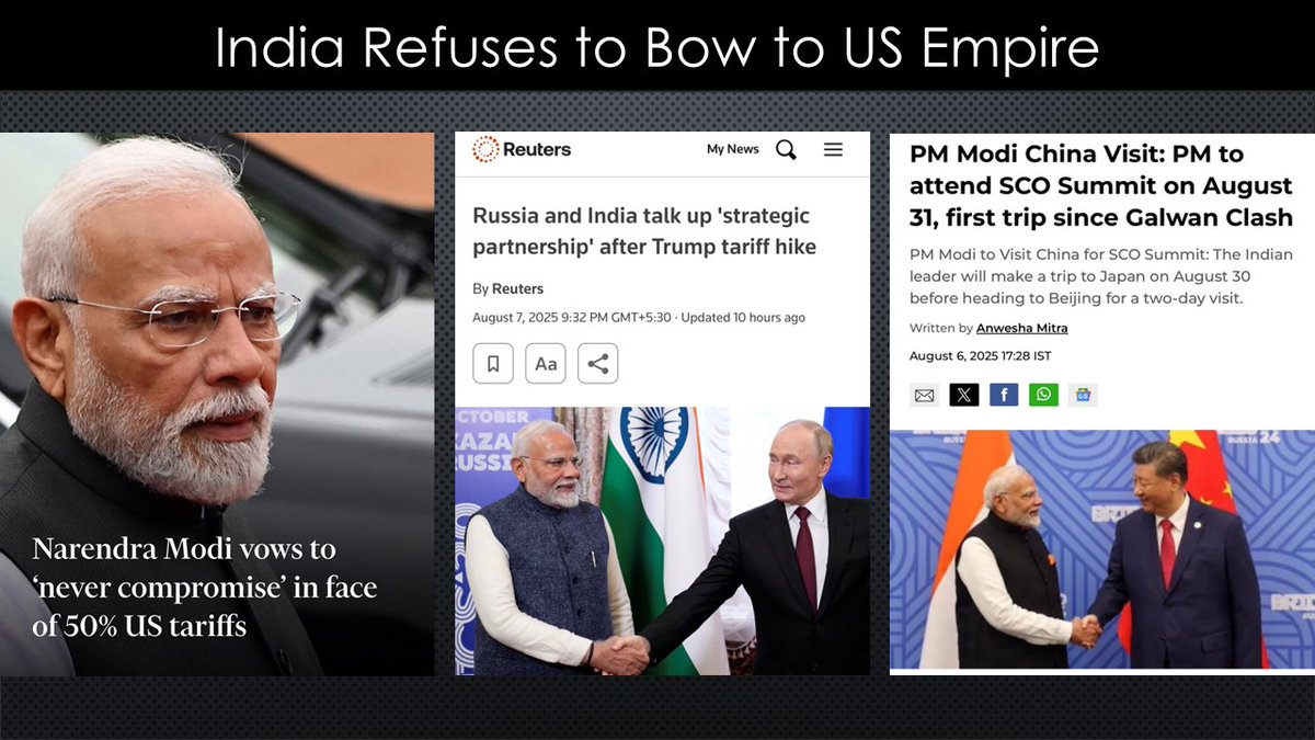 Sputnik India (@sputnik_india) on Twitter photo 🚨🇺🇸🇮🇳 Tariff terror. Fatal blunder. Betrayal.
The US is shattering decades of trust and strategic partnership with Asian giant India in just a couple of months.
But the bigger geopolitical picture is even more shocking.
Thread by <a href="/Kanthan2030/">S.L. Kanthan</a>🧵👇 🚨🇺🇸🇮🇳 Tariff terror. Fatal blunder. Betrayal.
The US is shattering decades of trust and strategic partnership with Asian giant India in just a couple of months.
But the bigger geopolitical picture is even more shocking.
Thread by <a href="/Kanthan2030/">S.L. Kanthan</a>🧵👇