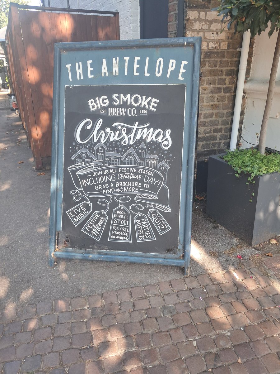It's still early August, and here's the first one I've seen. Very disappointing from The Antelope #surbiton