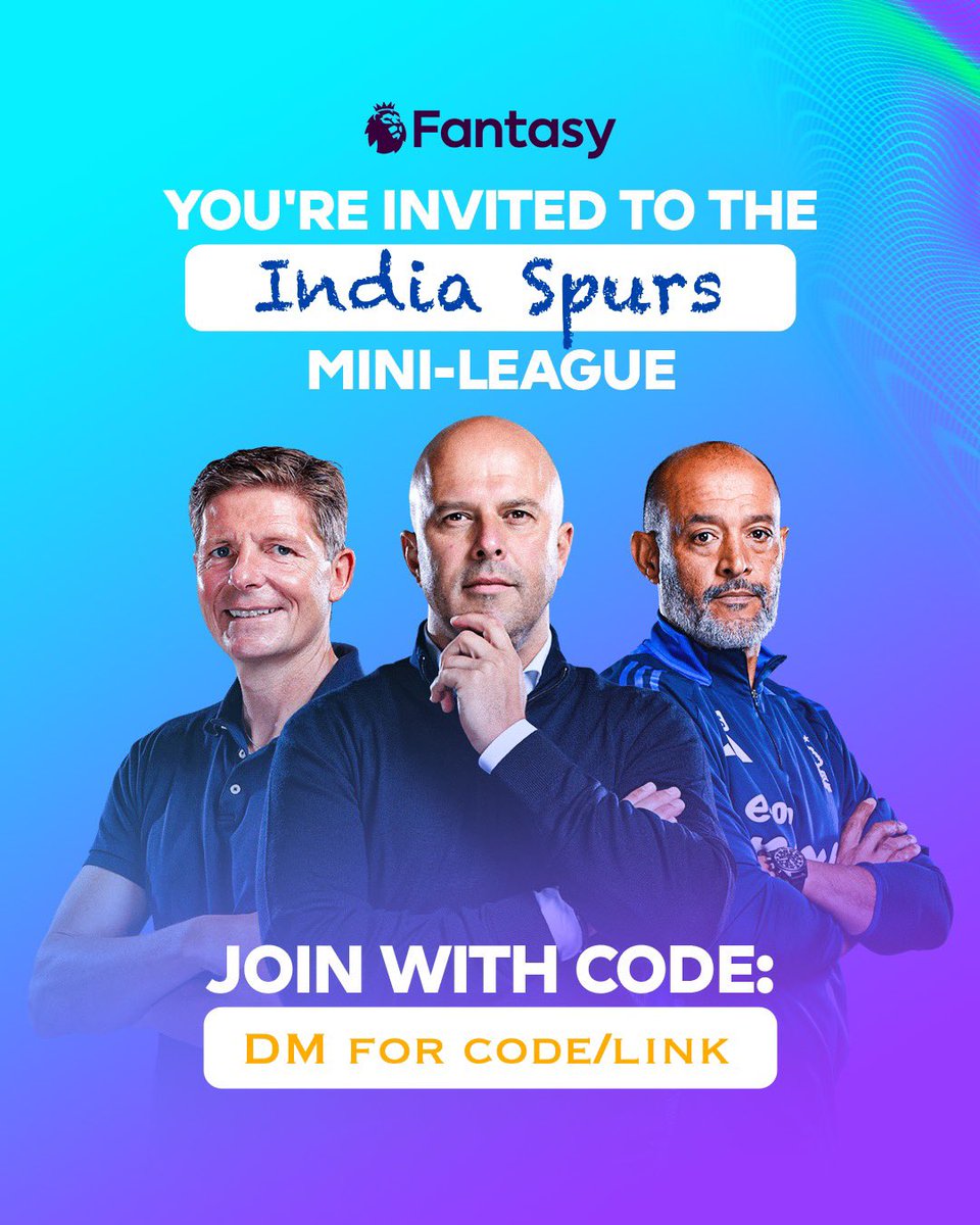 Are you from India &amp; follow Spurs?

Join our FPL League and compete with fellow fans for #️⃣1 spot. #COYS <a href="/Spurs_India/">Tottenham Hotspur</a>