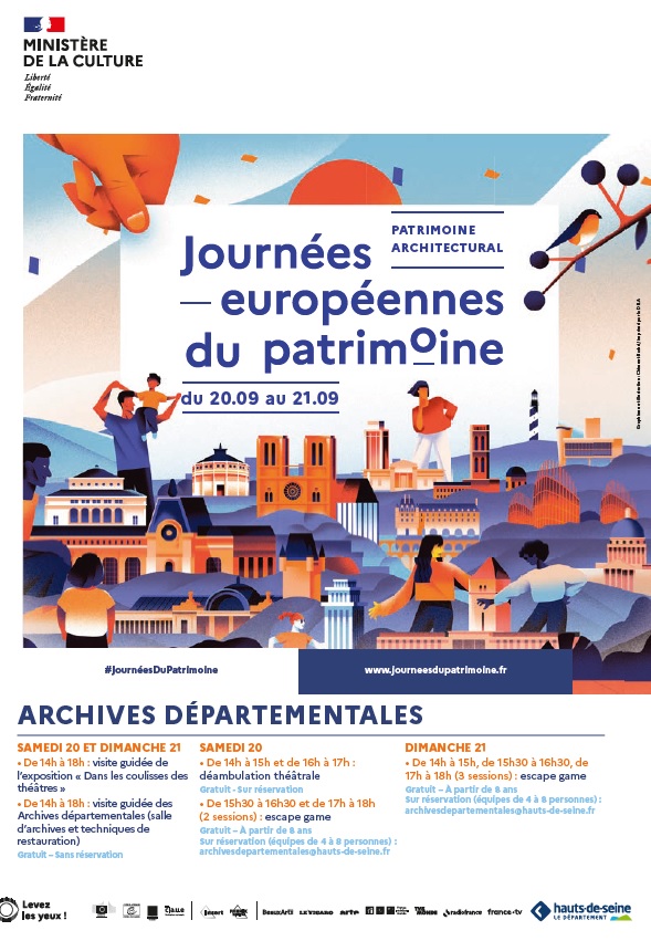 🚪🔑Les Archives départementales vous invitent à découvrir ses lieux lors des Journées européennes du patrimoine !
📅 Rendez-vous les 20 et 21 septembre.
Découvrez la programmation complète ➡️ archives.hauts-de-seine.fr/actualites/jou…