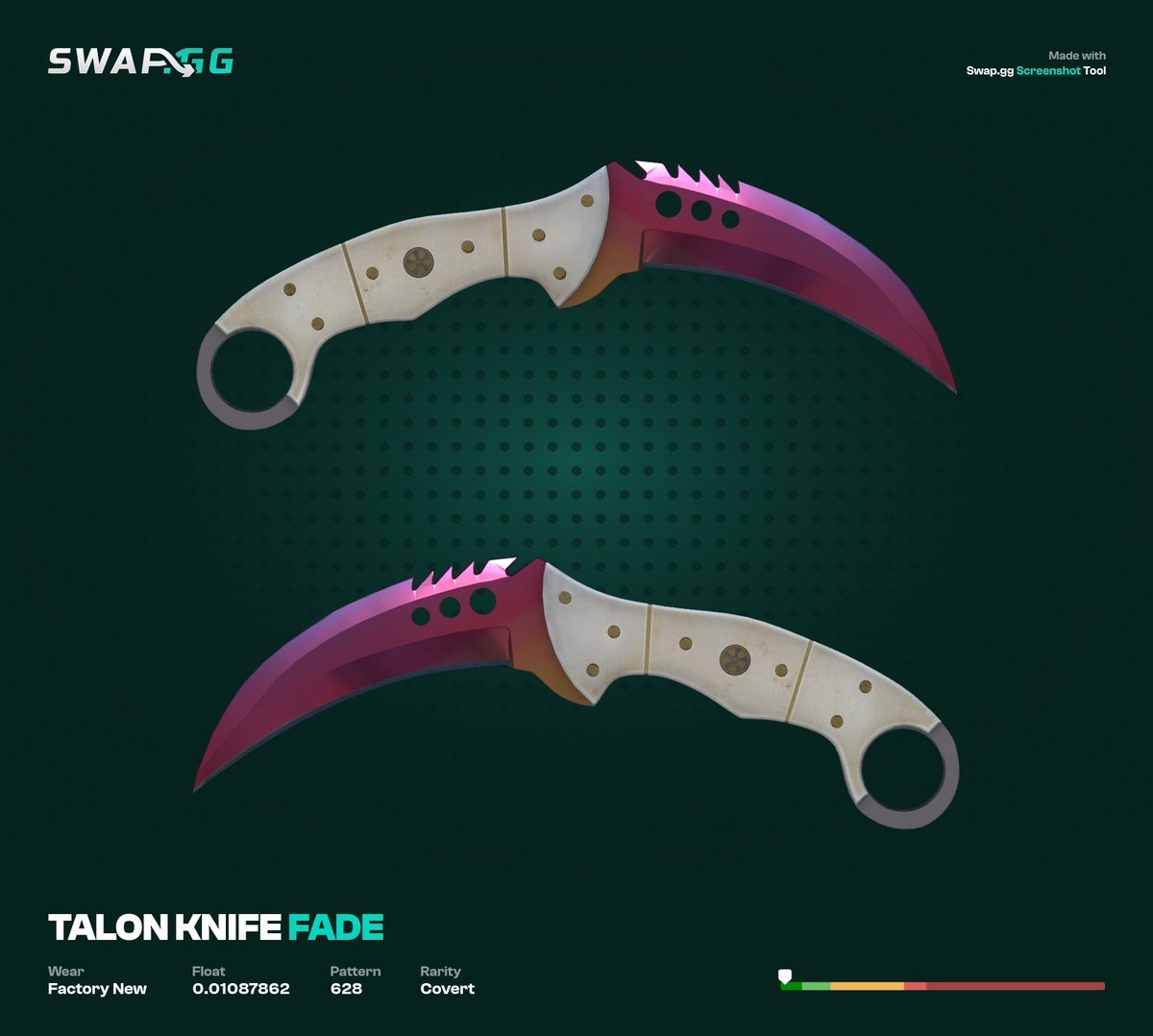 netstatcs2's tweet image. Taking offers (crypto pref) on these 2:
1) AK Vulcan 0.029 4x Boston Foil - B/O: 1325 usd
2) Talon Fade 99.55% 0.010 FN - B/O: 1950 usd