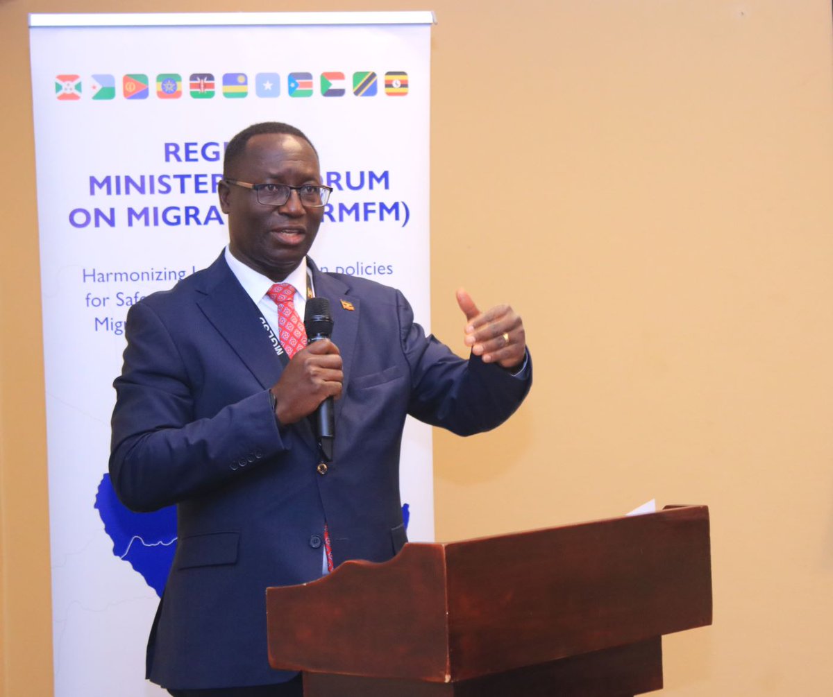 IOM_Uganda's tweet photo. Happening Now: Labor Ministry officials from 🇧🇮,🇩🇯,🇪🇷,🇪🇹,🇰🇪,🇷🇼,🇸🇴,🇸🇸,🇸🇩,🇹🇿,🇺🇬 are meeting at L. Victoria Hotel, Entebbe to review and validate a self-funding mechanism for the Regional Ministerial Forum on Migration. This is supported by @FCDOGovUK. https://t.co/o6nr9gqOQ3