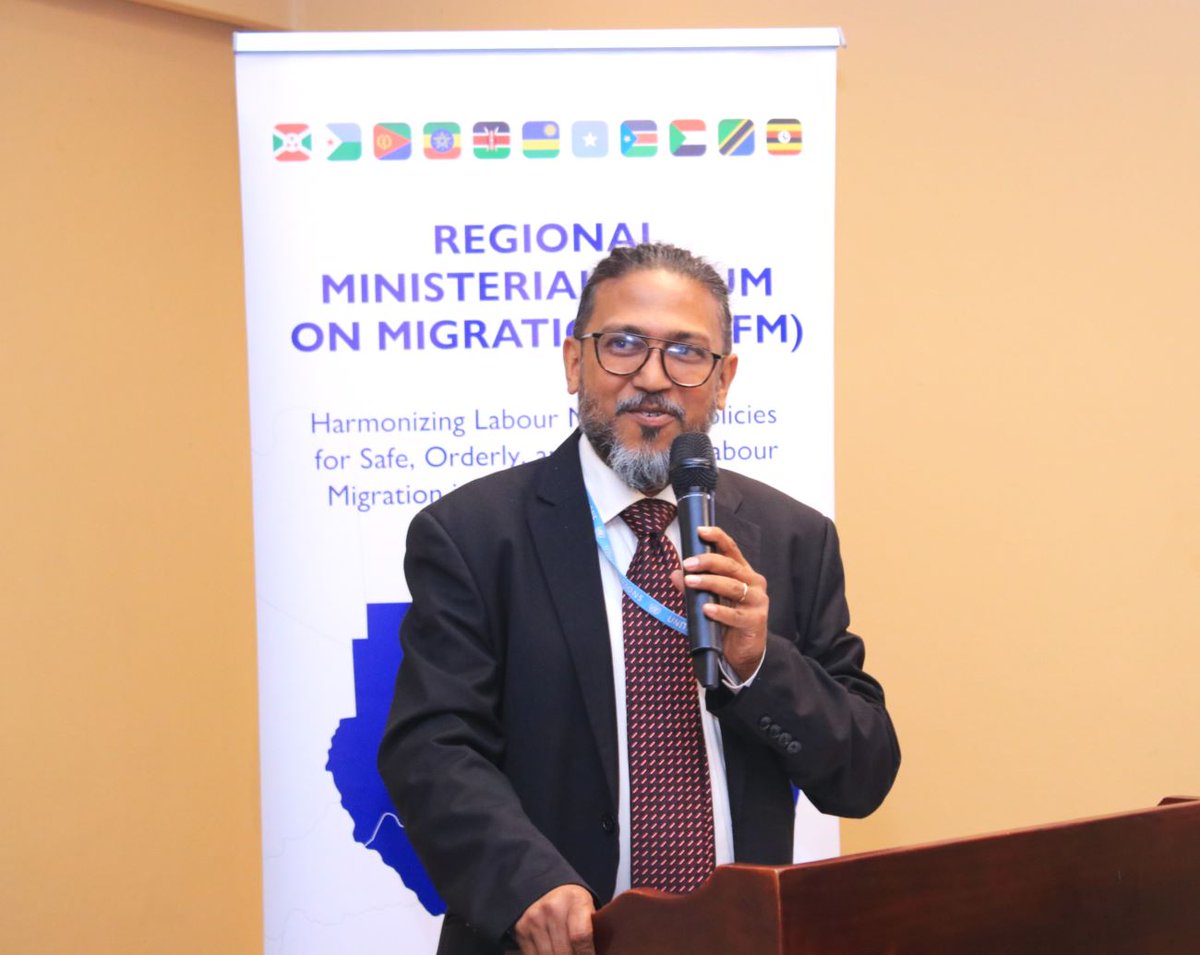 IOM_Uganda's tweet photo. Happening Now: Labor Ministry officials from 🇧🇮,🇩🇯,🇪🇷,🇪🇹,🇰🇪,🇷🇼,🇸🇴,🇸🇸,🇸🇩,🇹🇿,🇺🇬 are meeting at L. Victoria Hotel, Entebbe to review and validate a self-funding mechanism for the Regional Ministerial Forum on Migration. This is supported by @FCDOGovUK. https://t.co/o6nr9gqOQ3