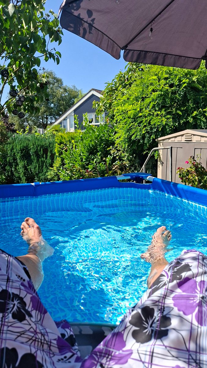 Nog even relaxen voor het werken.