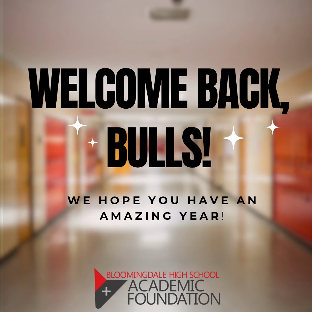 Wishing all of our Bulls a great first day! <a href="/BloomingdaleSHS/">Bloomingdale SHS</a>