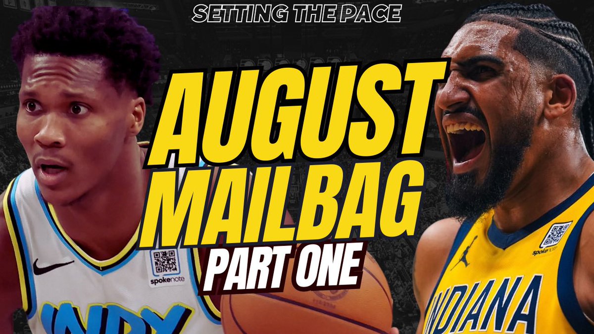 Alex Golden (@alexgoldennba) on Twitter photo 🔥NEW EPISODE🔥
Today, <a href="/_Facci/">Facci</a> & I answer Part 1 of the August Mailbag Podcast!
-Weird Lineups
-Mathurin’s Future
-MORE
🔗linktr.ee/settingthepace
Thanks to the following for your questions!
<a href="/J_Exline31/">Jake Exline</a>
<a href="/roosterbra812/">Rooster</a>
<a href="/chrisofprod/">Chris Weech</a>
<a href="/SportyGman10/">Garrett</a>
<a href="/bluegoldbuzz/">blue & gold buzz</a>
Schwarz Bruder 🔥NEW EPISODE🔥
Today, <a href="/_Facci/">Facci</a> & I answer Part 1 of the August Mailbag Podcast!
-Weird Lineups
-Mathurin’s Future
-MORE
🔗linktr.ee/settingthepace
Thanks to the following for your questions!
<a href="/J_Exline31/">Jake Exline</a>
<a href="/roosterbra812/">Rooster</a>
<a href="/chrisofprod/">Chris Weech</a>
<a href="/SportyGman10/">Garrett</a>
<a href="/bluegoldbuzz/">blue & gold buzz</a>
Schwarz Bruder