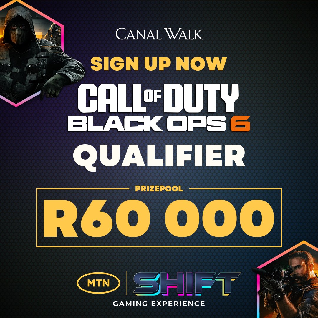 ACGL (@africangaming) on Twitter photo 🎯 Last chance to qualify for the #MTNShift COD BO6 event!
Don’t miss your shot at securing a spot in the finals!
📅 Date: Saturday, 16 August
🕑 Time: 2:00 PM
🖊️ Sign up via: acgl.gg/mtnshift
Your squad. Your skills. Your moment. Don’t let it slip away
⚡<a href="/MTNza/">MTN South Africa</a> 🎯 Last chance to qualify for the #MTNShift COD BO6 event!
Don’t miss your shot at securing a spot in the finals!
📅 Date: Saturday, 16 August
🕑 Time: 2:00 PM
🖊️ Sign up via: acgl.gg/mtnshift
Your squad. Your skills. Your moment. Don’t let it slip away
⚡<a href="/MTNza/">MTN South Africa</a>