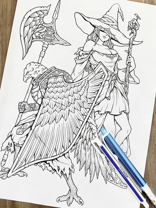 これはわたしが鳥っぴに守護られてる時のラクガキ✍️ 