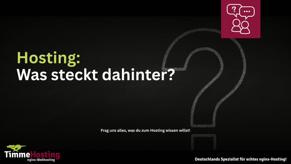 Hosting bedeutet nicht nur Speicherplatz. Dahinter steckt ein Zusammenspiel aus Servern, Rechenzentren und Netzwerken, das dafür sorgt, dass deine Website jederzeit erreichbar, schnell und sicher ist. Hast du Fragen dazu?Wir beantworten sie gern
#Hosting #TechInsights #Webhosting