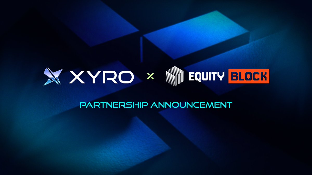 XYRO ๐ฎ (@xyro_io) on Twitter photo NEW Partnership: Equity Block โก๏ธ
Xyroes, weโve teamed up with <a href="/EquityBlock_app/">Equity Block</a> โ and something big is coming! ๐ค
Theyโre shaking up equities with transparent, on-chain, zero-cost trading on BNBChain โ and together, weโre exploring bold new ways to grow and innovate.
Details NEW Partnership: Equity Block โก๏ธ
Xyroes, weโve teamed up with <a href="/EquityBlock_app/">Equity Block</a> โ and something big is coming! ๐ค
Theyโre shaking up equities with transparent, on-chain, zero-cost trading on BNBChain โ and together, weโre exploring bold new ways to grow and innovate.
Details