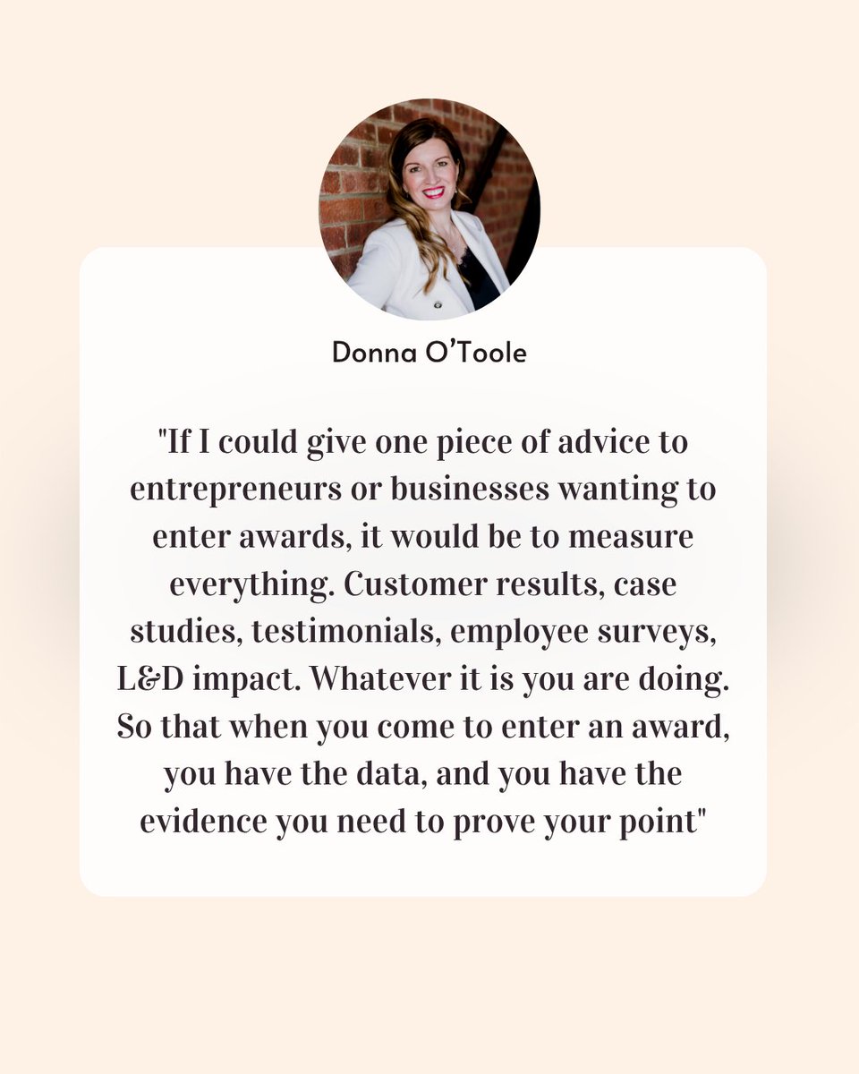 If there’s one tip we’d give to entrepreneurs and businesses aiming to win awards, it’s this: Measure everything.

Watch here  youtu.be/k1O8cGsTcPw