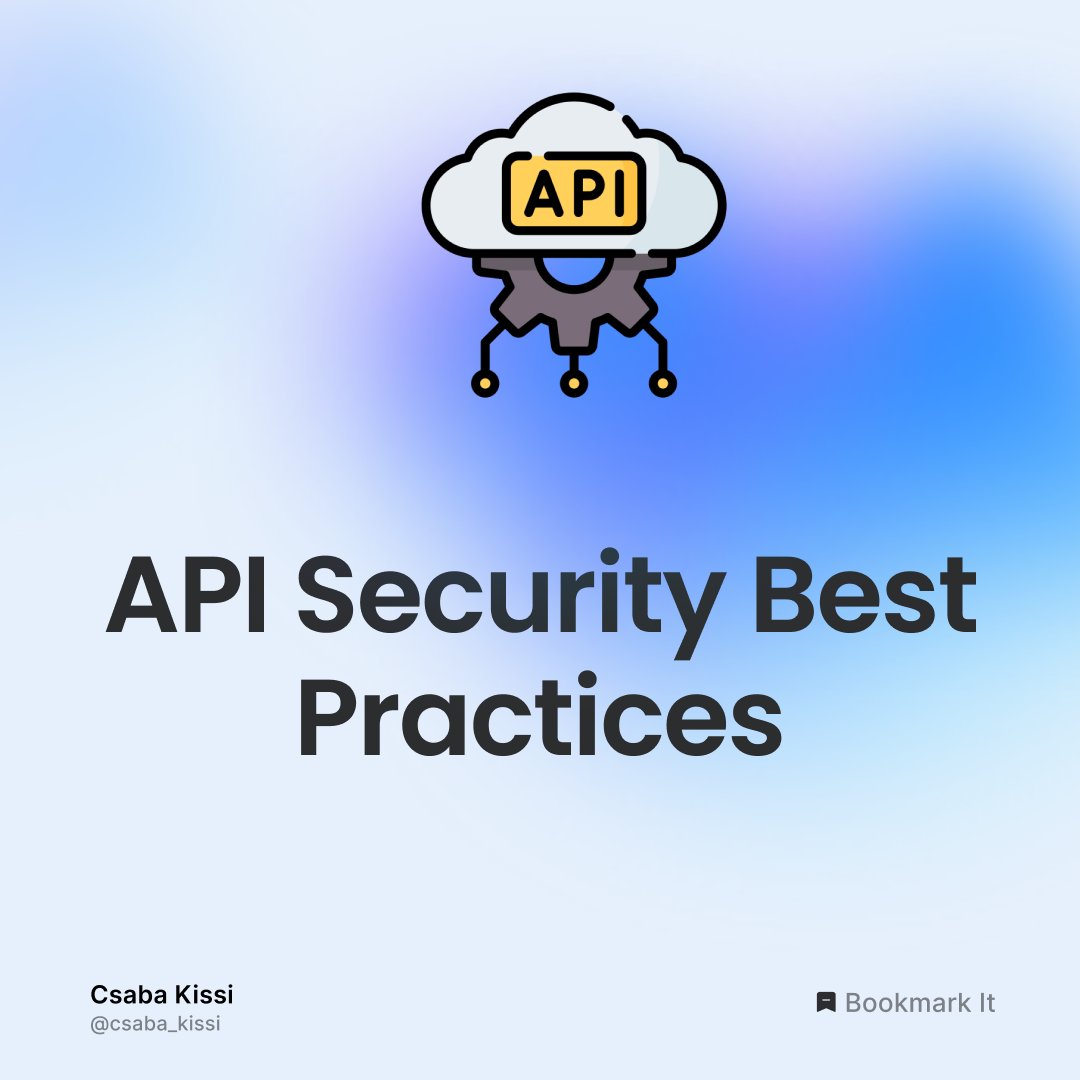 csaba_kissi's tweet image. API security best practices

Thread 🧵👇