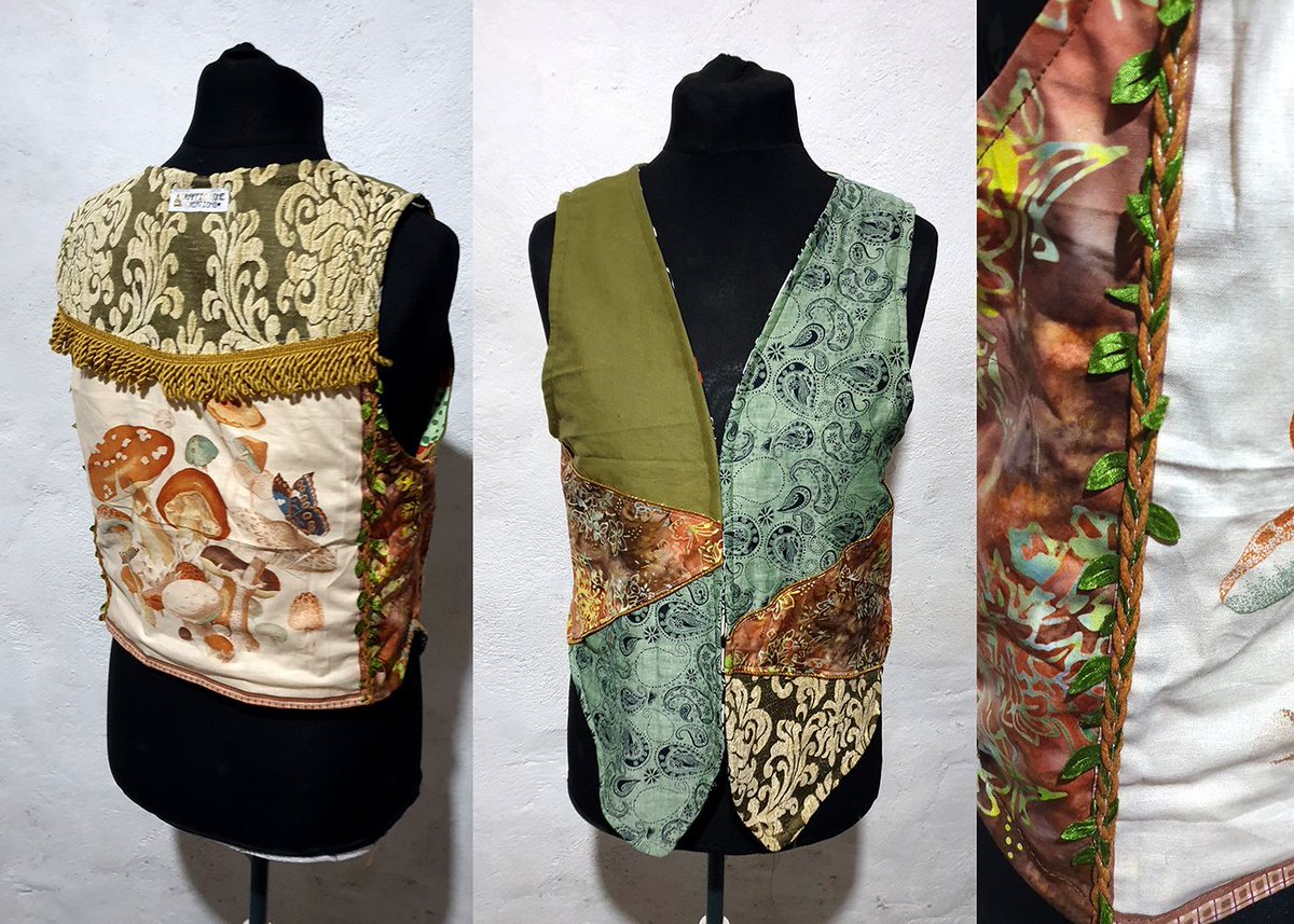 One of a kind handmade festival waistcoat &lt;3

#festivalfashion #slowfashion #handmade #seamstress