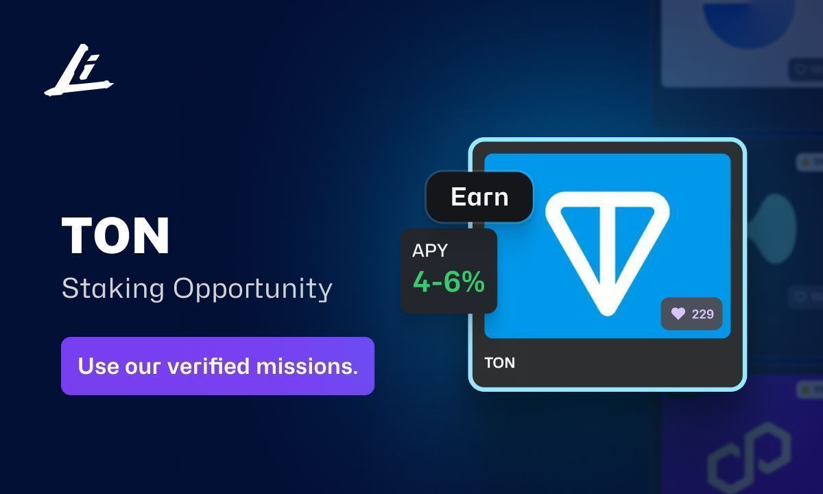 💰 Earn passive income by #staking Toncoin (TON)

📌 Stake #TON through regular pools or liquid staking protocols
📌 Earn 4–6% APY with just 1 TON
📌 Start easily via Telegram-integrated wallets like #Tonkeeper

👉 Learn how to get started: join.linity.com/4oeqCwD