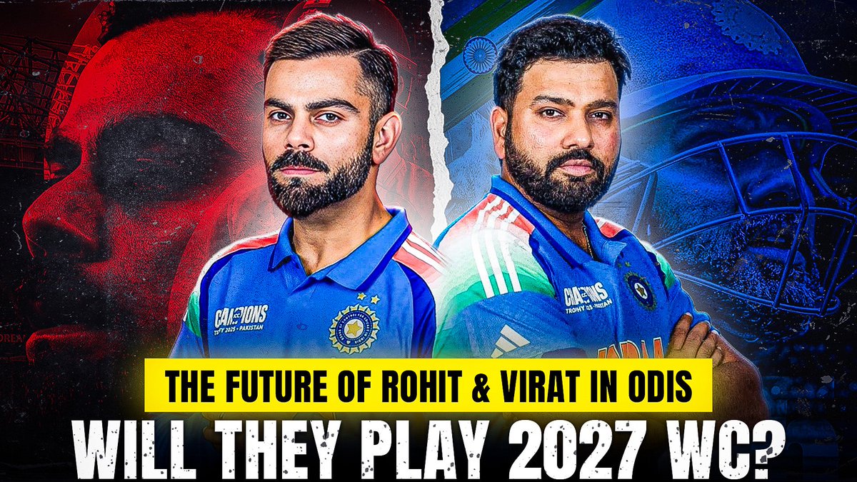 First_umpire's tweet photo. "Legends under the scanner! 🏏 

Will Rohit &amp; Virat walk into the 2027 World Cup… or is this the final chapter? 🔥 

Join us LIVE for the inside story, the BCCI’s big call, and YOUR verdict!"

https://t.co/ykwTbzIEv1

#cricketnews #RohitSharma #RohitSharma𓃵 #virat #ViratKohli https://t.co/5utcYSinDe
