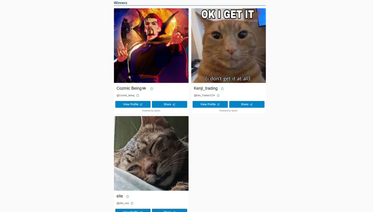 ๐๐๐๐๐ (@tradersecre) on Twitter photo ๐Congrats Winners๐
๐ <a href="/Cozmic_being/">Cozmic Being๐</a>
๐ <a href="/Ken_Trades1234/">Kenji_trading</a>
๐ <a href="/shin_xua/">elle</a>
Please kindly DM me your registered email address. ๐Congrats Winners๐
๐ <a href="/Cozmic_being/">Cozmic Being๐</a>
๐ <a href="/Ken_Trades1234/">Kenji_trading</a>
๐ <a href="/shin_xua/">elle</a>
Please kindly DM me your registered email address.