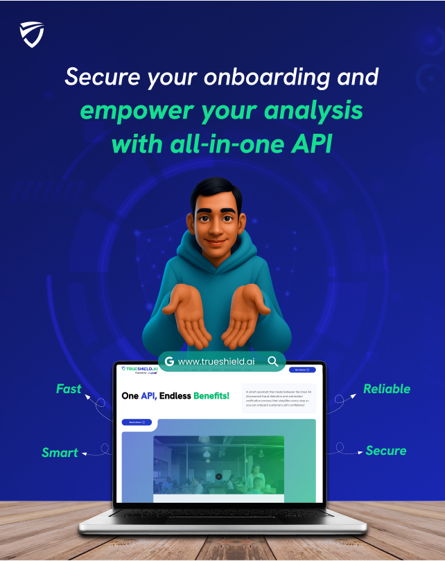 TrushieldAi's tweet photo. Stop guessing. Start verifying.
One platform, many solutions KYC, onboarding, identity checks. End fraud now.
#trueshieldAI #AI #dataprotection #dataprivacy #digitalidentity #identityverification #cybersecurity #financialverification #frauddetection #technology #nextgenAI https://t.co/hd8vz0f0Sz