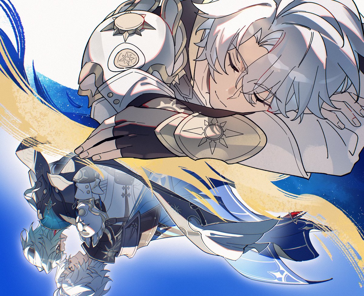 Starrail_DE's tweet photo. Pssst, weck ihn nicht auf.

CR 溪2(Lofter, autorisiert) 
#Phainaxa #ファイアナ #Anaxa #Phainon #ファイノン #アナイクス #HonkaiStarRail #StarRail #崩壊スターレイ https://t.co/B9LQOLg7mm