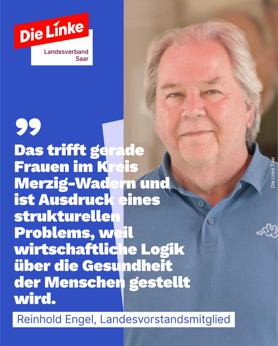 ✊ Die Linke Saar fordert: ✅ Erhalt der Gynäkologie in Merzig ✅ Wohnortnahe medizinische Versorgung im ganzen Land ✅ Schluss mit der ökonomischen Steuerung unserer Krankenhäuser 🛑 Gesundheit ist keine Ware – sie ist ein Grundrecht!
#GynäkologieMerzig #GesundheitFürAlle