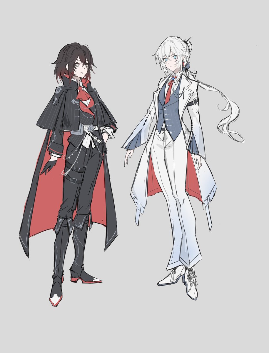 画了西服设✌︎( ᐛ )✌︎
#RWBY #whiterose