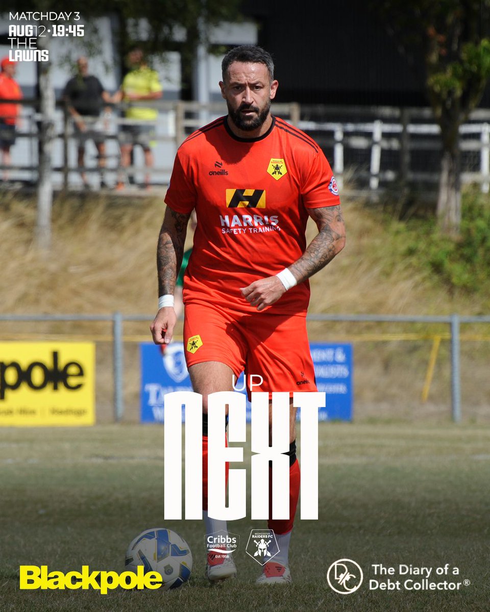 NEXT🆙

Raiders make the trip to Bristol on Tuesday night as we face <a href="/CribbsFC/">Cribbs Football Club</a>. 

🏟️ The Lawns, BS10 7TB
⏰19:45

#WeAreRaiders || #UTR⚔️