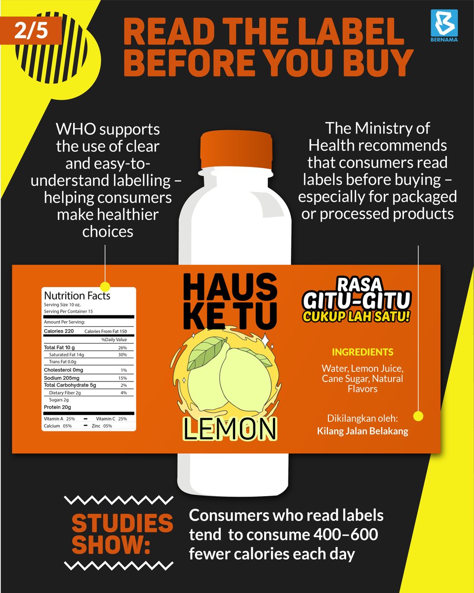 bernamadotcom's tweet photo. Read the label before you buy
#BernamaInfographics
#BernamaExplainer
#ReadTheLabelFirst
2/5 https://t.co/UV1J6NNFvL