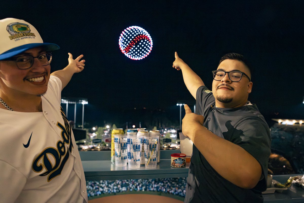 Tomorrow is National #Baseball Fans Day! We've flown drones over dozens of stadiums across the country, so you could say that we're pretty big baseball fans ourselves! From home runs to high-flying light shows, we love bringing extra magic to America’s favorite pastime! ⚾