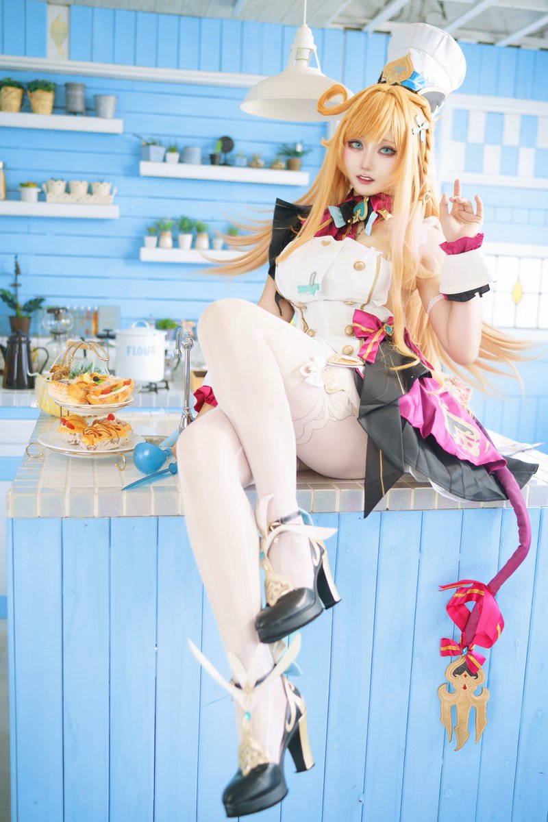 kamise847's tweet photo. 全身‼️
#GenshinImpact #cosplay #Escoffier https://t.co/rYPFICyMsj