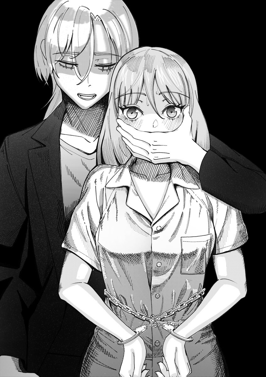 The victimizer becomes the victim.

Thanks again for the almost 100 followers. / 
#女囚 #囚人服 #刑務所 #手铐 #prisoner