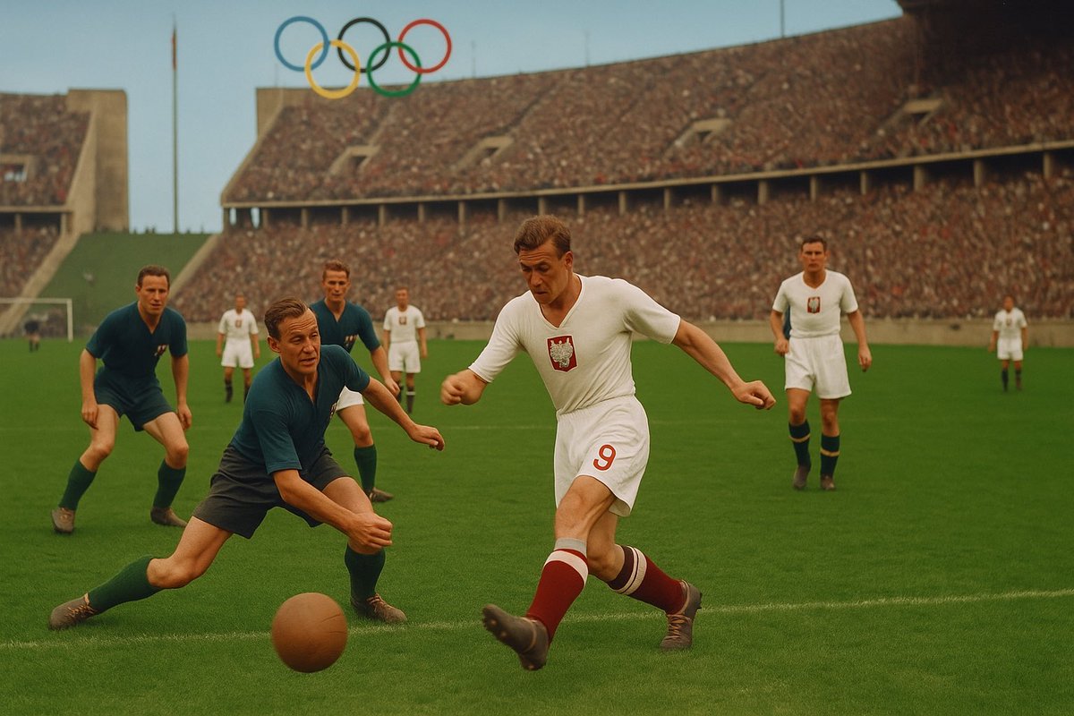 What could have been…#OTD in 1936 Poland lost its chance to play in the finals of the Berlin #Olympics. The 3-1 loss to Austria was played in front of 90,000 at the Olympiastadion. It was the biggest match to date in 🇵🇱 young #History. The team ended up taking 4th place overall.