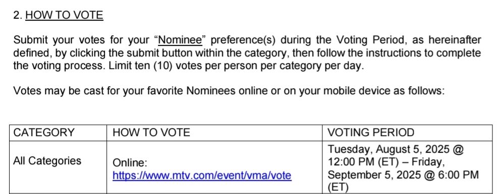 01Btsxarmy1's tweet photo. [📢] #VMAs NOTICE

There's no hashtag voting for VMAs' Best K-Pop category on X. The only way to make your votes count is by voting on their official website. ⚠️

🗳 Vote here: https://t.co/LioucOK1OV
❓️VMAs official voting rules: https://t.co/3Vo7897qOw https://t.co/tVc0LyrFf8