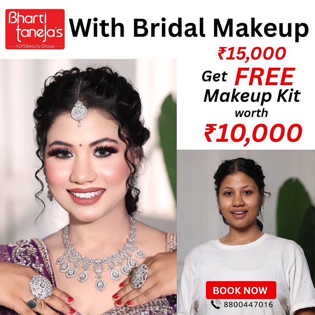Look flawless on your big day!
Bridal Makeup @ ₹15,000 + FREE Makeup Kit worth ₹10,000 🎁
📍 Vikas Kunj, Delhi
📞 8800447016
#BridalMakeup #DelhiBrides #WeddingSeason #BridalLook