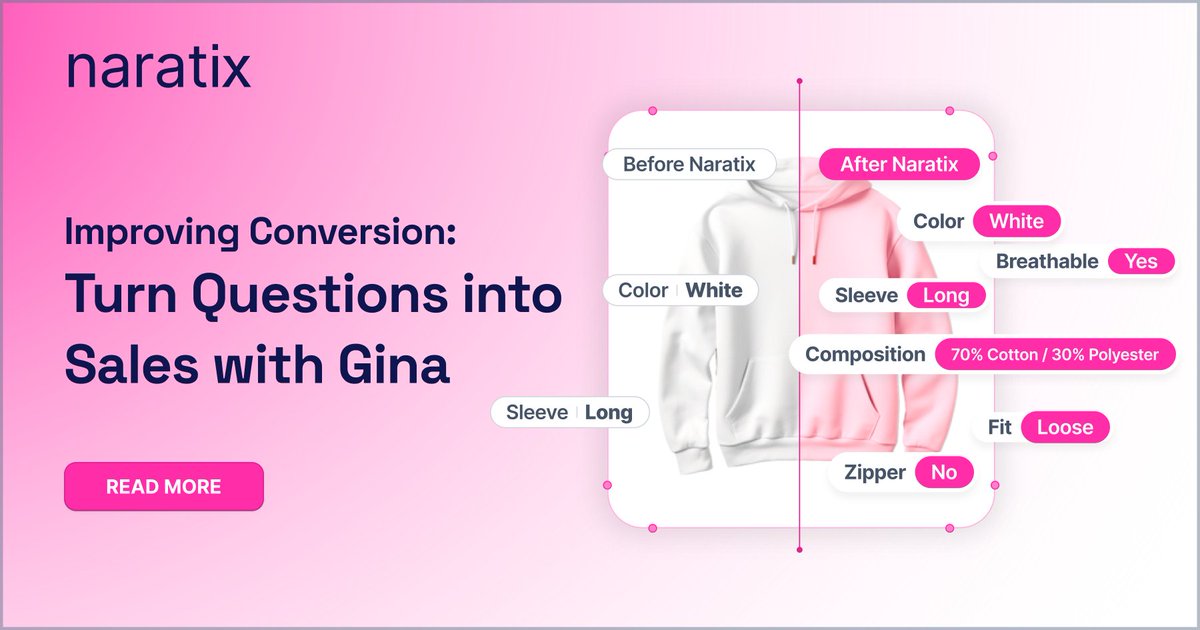 naratix_ai's tweet image. Chat is the new sales floor 💬🛒. Gina sells while she supports.

naratix.ai/turn-questions…

#conversationalcommerce #chatbotpower
