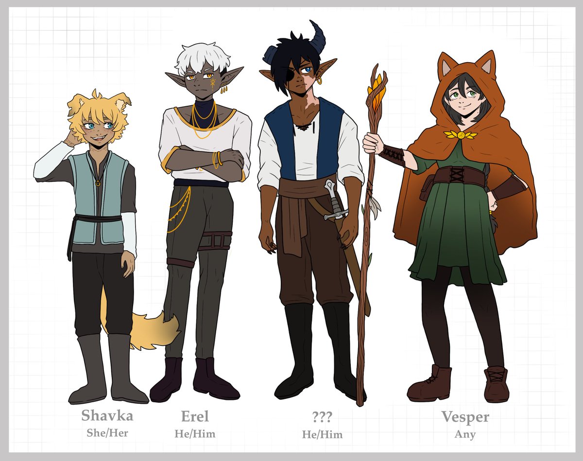 Premier post pour vous présenter mes protagonistes ! Quelques détails vont peut-être encore changer dans leur designs mais sinon l’idée générale est là ! Je vous les présenterai correctement bientôt 🫣
#webtoon #comic #art