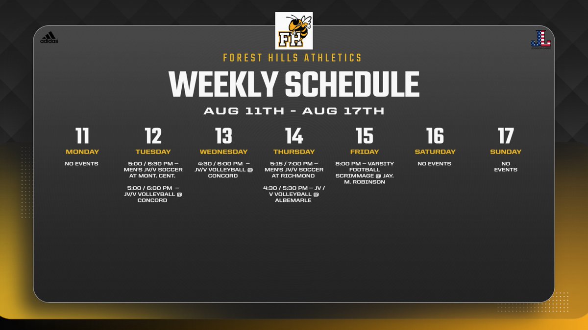 OPENING WEEK OF FALL SPORTS!