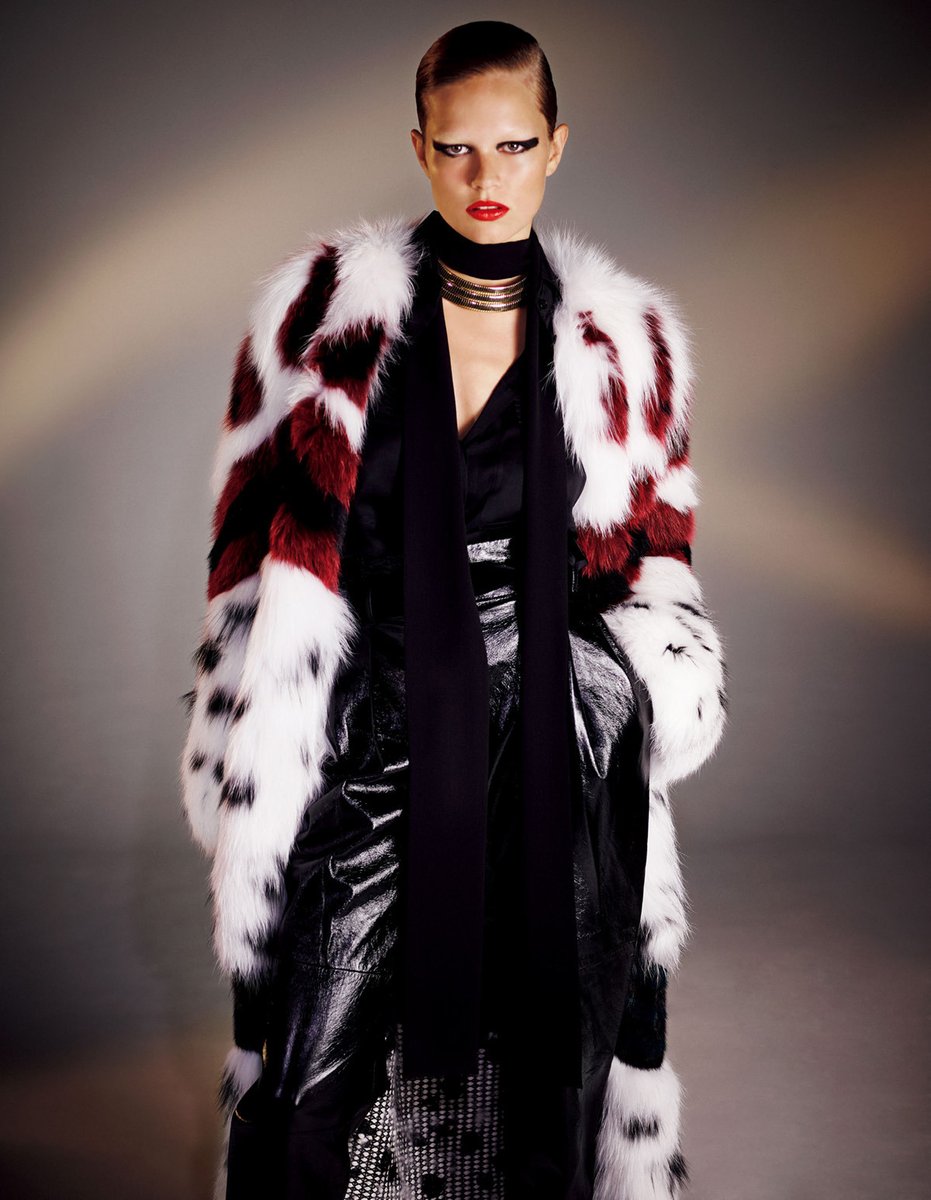 Anna Ewers by Ezra Petronio for Vogue Japan November 2016 #Fur