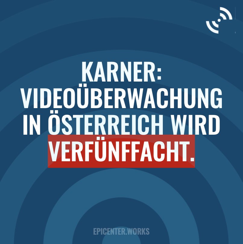 #Breaking - Innenminister Karner will die Zahl der überwachten öffentlichen Orte in Österreich verfünffachen – per Erlass, mitten in der Sommerpause. Ohne parlamentarische Debatte, ohne wissenschaftliche Grundlage, ohne transparente Begründung. 
Mehr 👉 epicenter.works/content/verfue…
