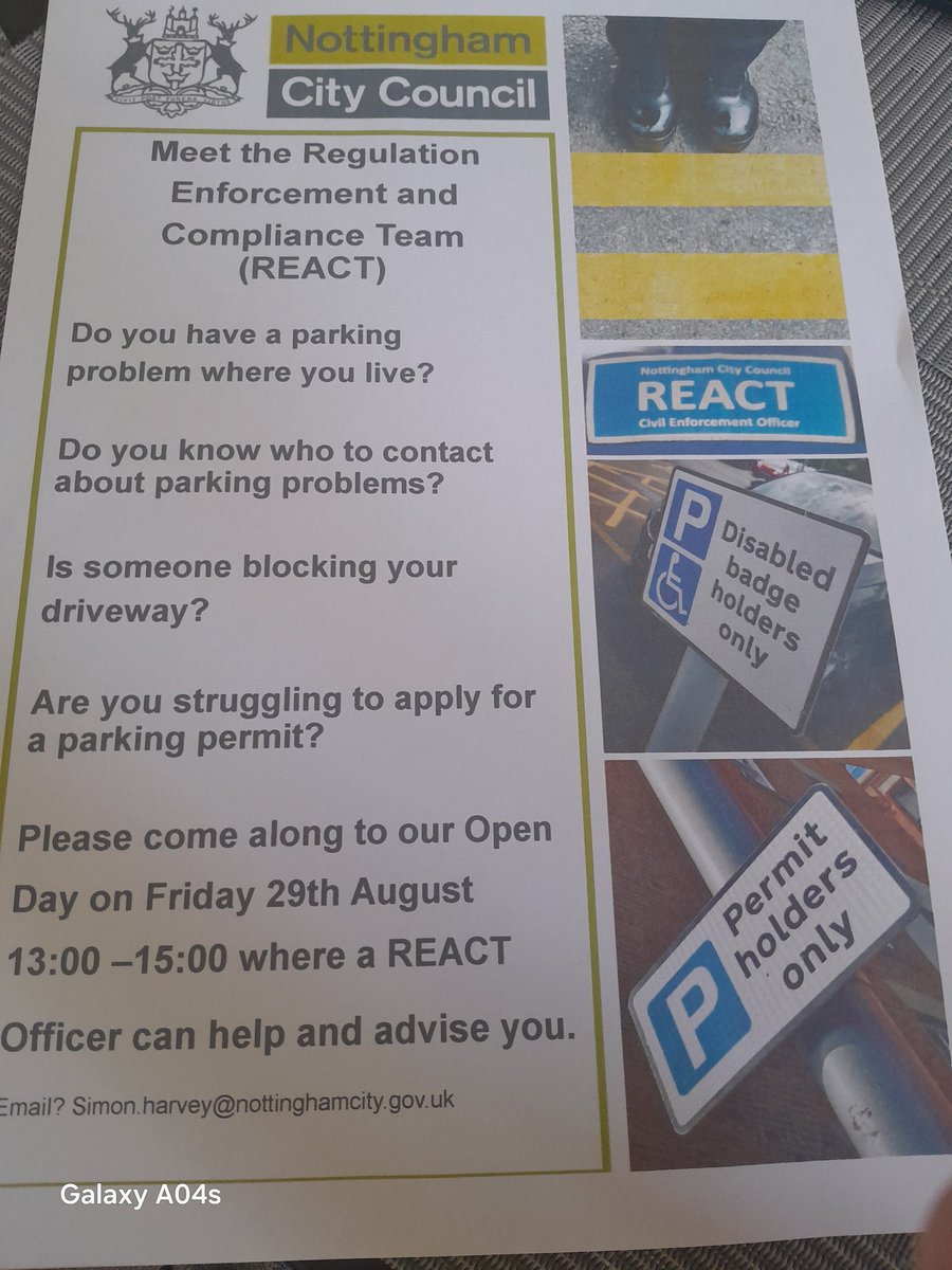 REACT Officers will be attending  St Ann's  Library on the 29th of August 13:00 15:00.Please come along If you have any Parking Issues or Complaints please let us help you. 
<a href="/CllrNeghat/">Neghat Khan</a>