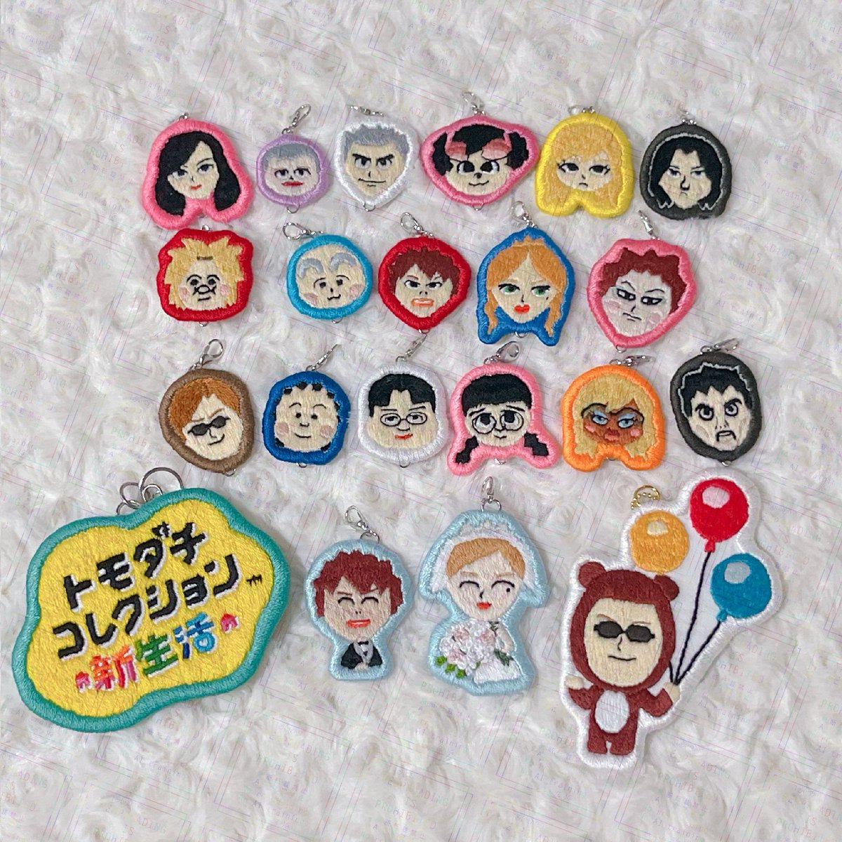L_u_i_927's tweet photo. 🐱の実況(トモダチきょぜつ島)が始まってから最終回までに作った作品達🪡

作るのに苦戦した子も多くて、こう見ると感慨深い🙃皆さんのお気に入りは誰ですか？？
私は圧倒的きぐるみ大佐です👍🏻 https://t.co/2xbawaVoZG