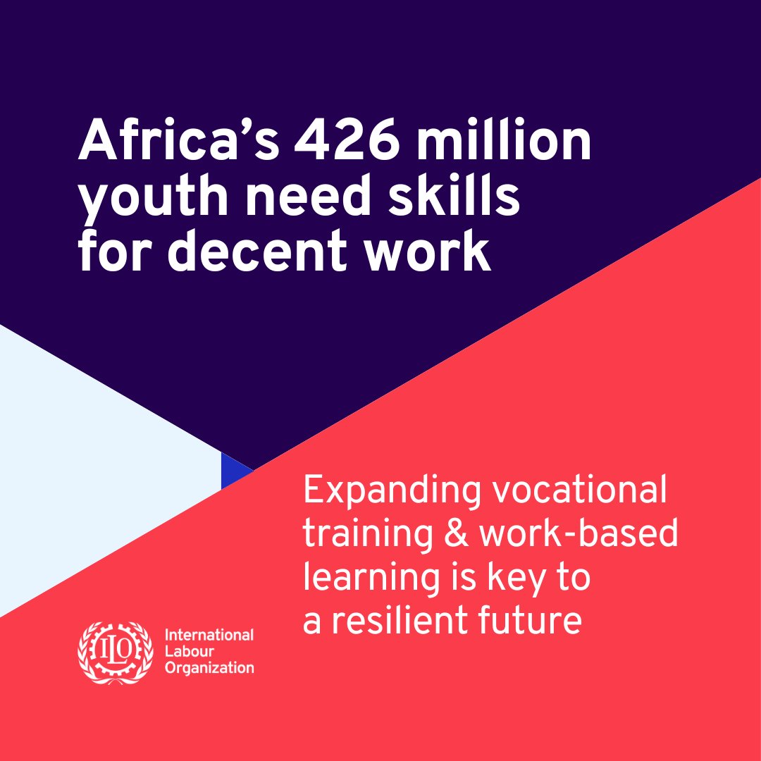1️⃣ in 5️⃣ young Africans is out of work, education, or training. 

Expanding vocational training &amp; work-based learning can change that.  

Ahead of #YouthDay, read: ow.ly/BuA350WCJgT