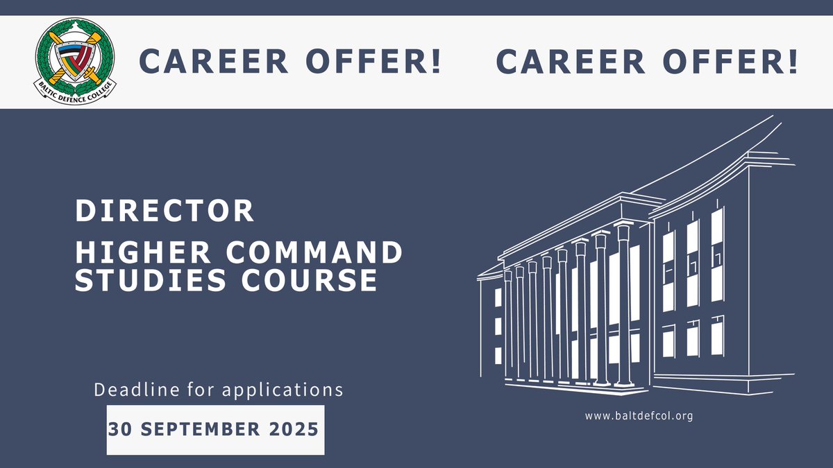 BalticDefenceCollege tweet media