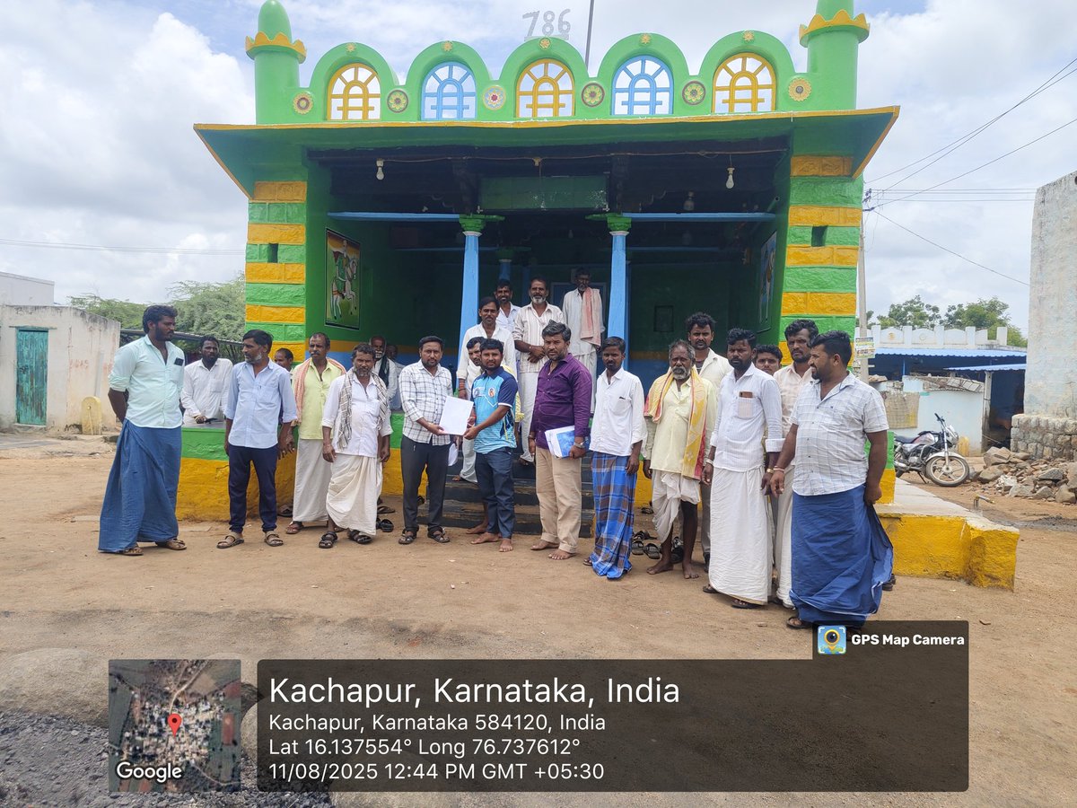 MaskiTp's tweet photo. ಅಮೀನಗಡ ಗ್ರಾಮ ಪಂಚಾಯತಿಯ ಕಾಚಾಪುರ ಗ್ರಾಮದಲ್ಲಿ ಸ್ಥಳೀಯ ಕೂಲಿಕಾರರಿಂದ ಕೆಲಸದ ಬೇಡಿಕೆ ಸ್ವೀಕರಿಸಲಾಯಿತು.

@ZillaRaichur @MgnregsK @mgnregamanvitp @TpSirwar @MgnregsD @PriyankKharge @mgnregstpraich1  @readingkafka @CeoRaichur https://t.co/kTC18QjVJK