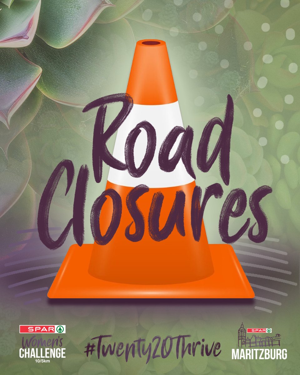 ⛔🚫 Read all about when and which roads will close on Sunday 17 August for the Maritzburg SPAR Women's Challenge:
Leave home early - so you can find parking.
There are coffee and food trucks at the Oval.

🔗spar.co.za/Road-Closures-…
