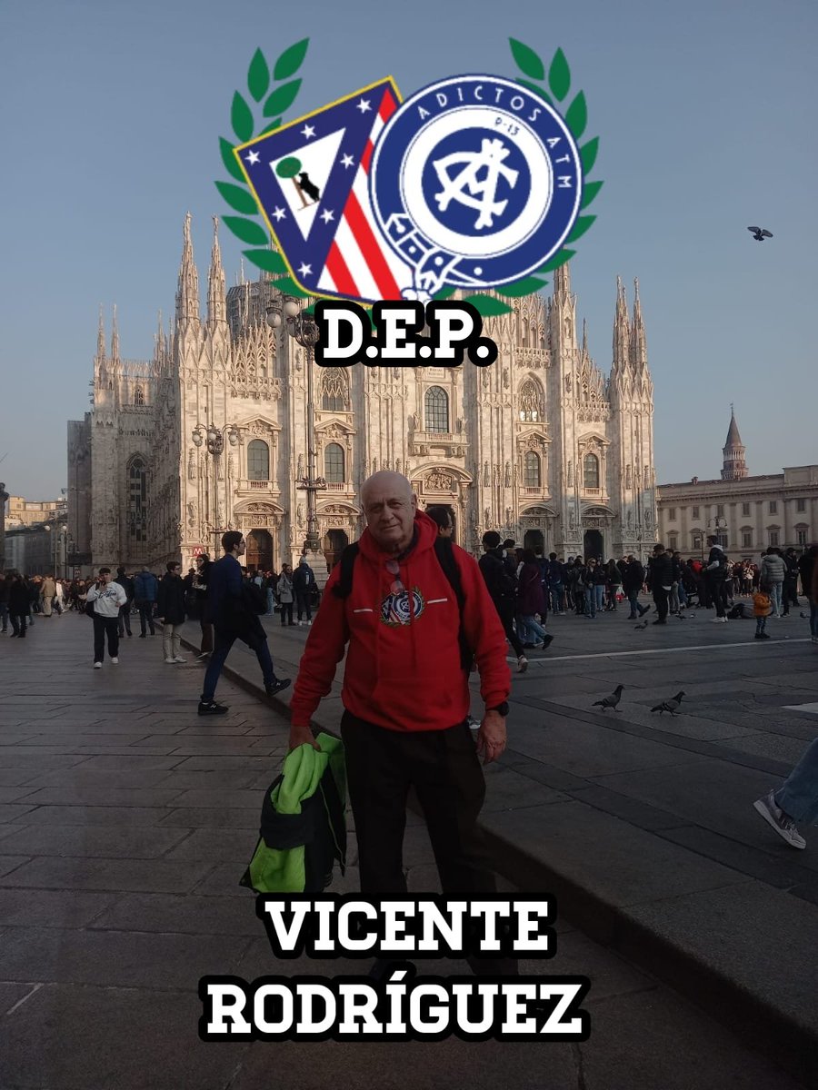 🇦🇹 VICENTE RODRÍGUEZ 🇦🇹

Hoy es un día triste para nosotros. Después de muchos meses de lucha, nos ha dejado Vicente, al no poder superar un cáncer de páncreas.

Un socio muy activo de nuestra peña, y además socio fundador.

¡Fuerte la voz desde el Tercer Anfiteatro Vicente!