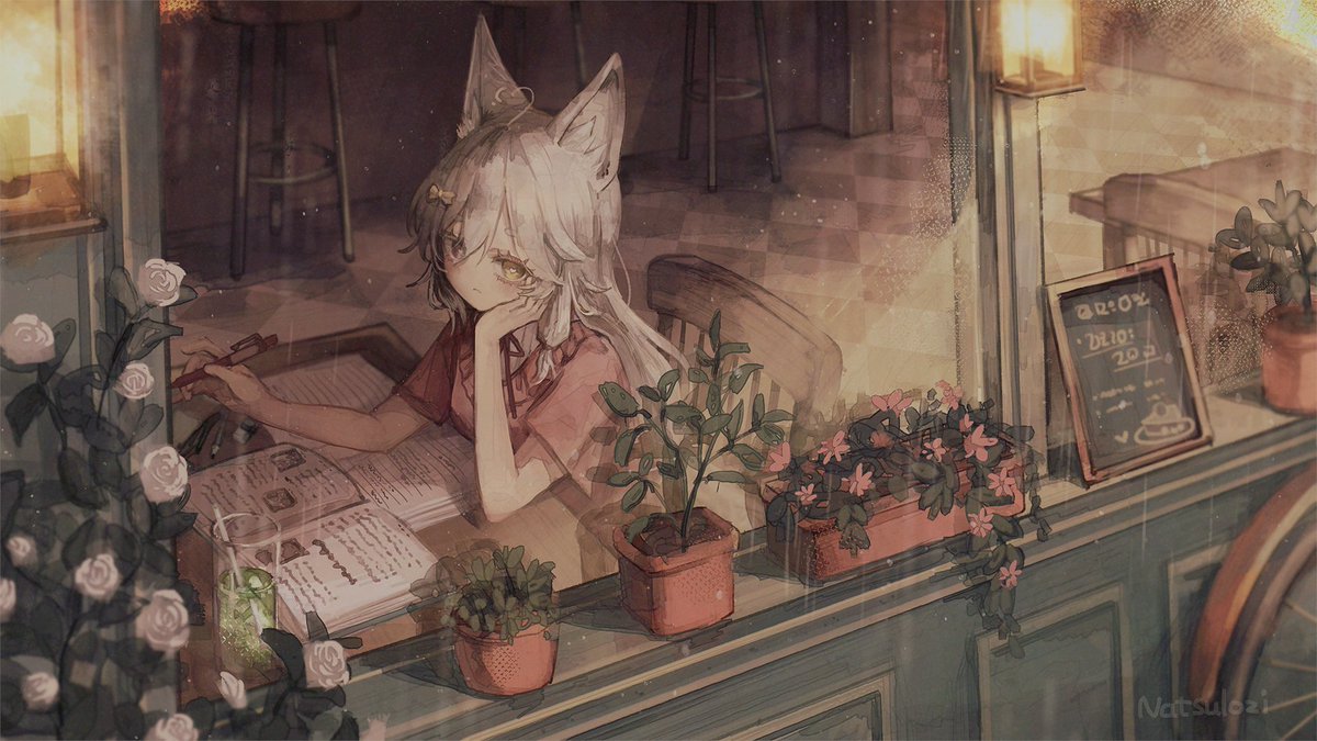 【 FRESHLY BAKED UPLOAD 】

I released a 1 Hour Co-Working ASMR with nice keyboard sounds, rain, &amp; more! 💧

The lovely art featured in the video is by #Natsulozi !💕

🔗: youtu.be/SGl1IarCE0o?si…